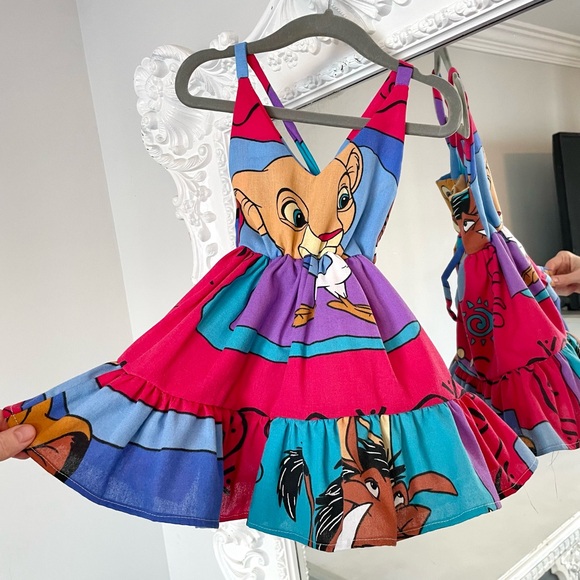 New York Couture One of a Kind Kids Girls HAKUNA MATATA Ruffle Dress - Picture 4 of 8